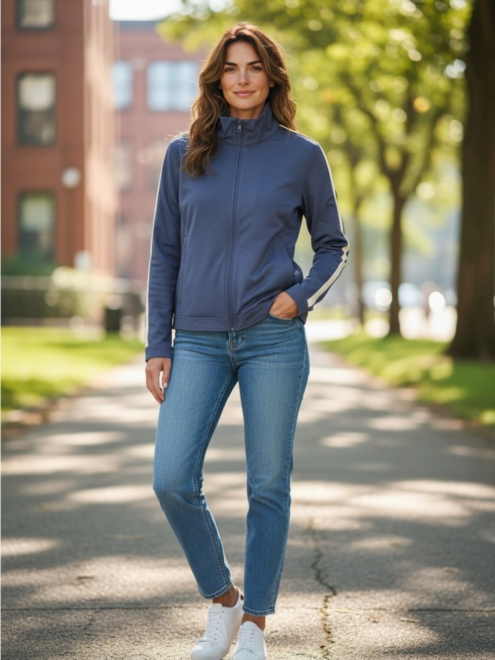 Wild Fable Navy Zip-Up Jacket